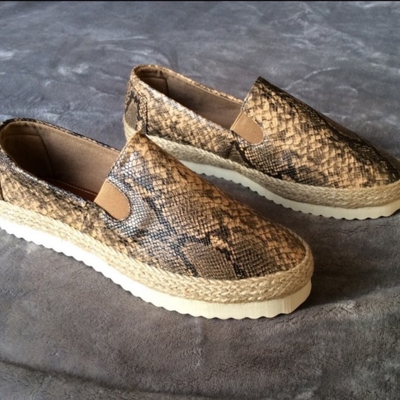 snakeskin espadrilles